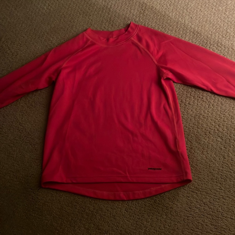 girls, Patagonia base layer, long sleeve size: S (7–8)